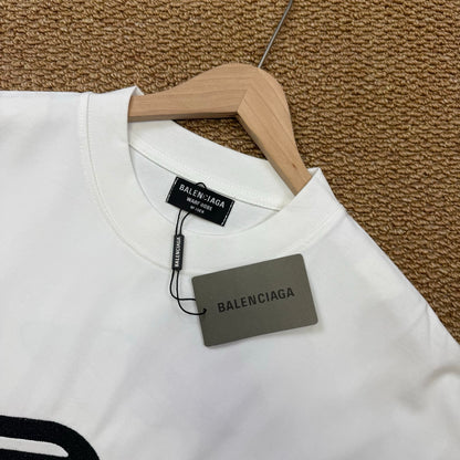 Balenciaga Long-Sleeve T-Shirt with Large Embroidered "M3M" Letter Logo