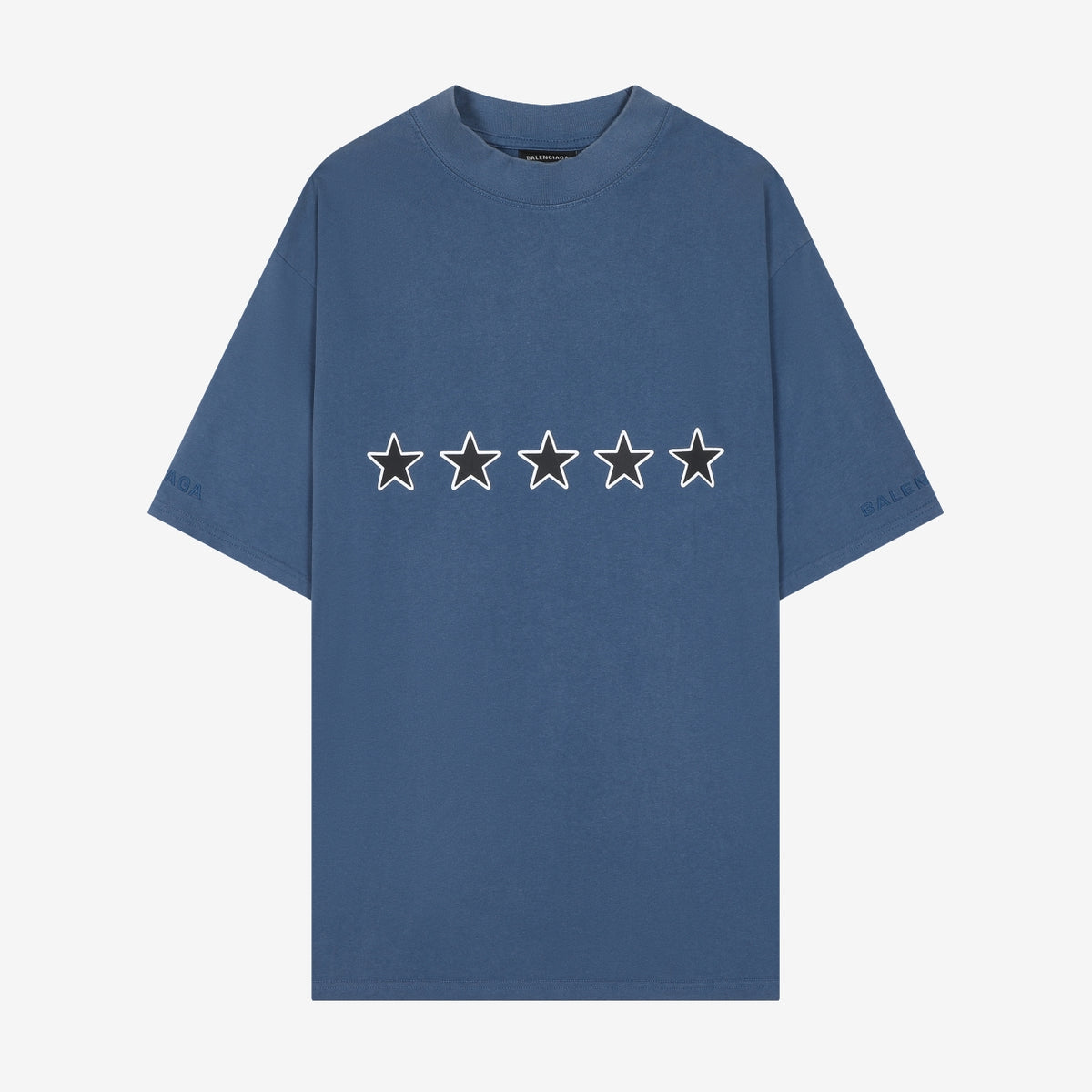 Balenciaga star-print embroidered short-sleeved T-shirt