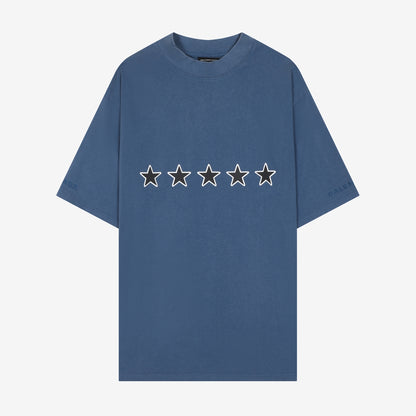 Balenciaga star-print embroidered short-sleeved T-shirt