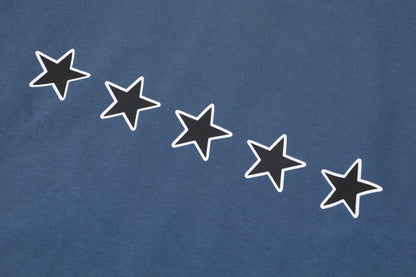 Balenciaga star-print embroidered short-sleeved T-shirt