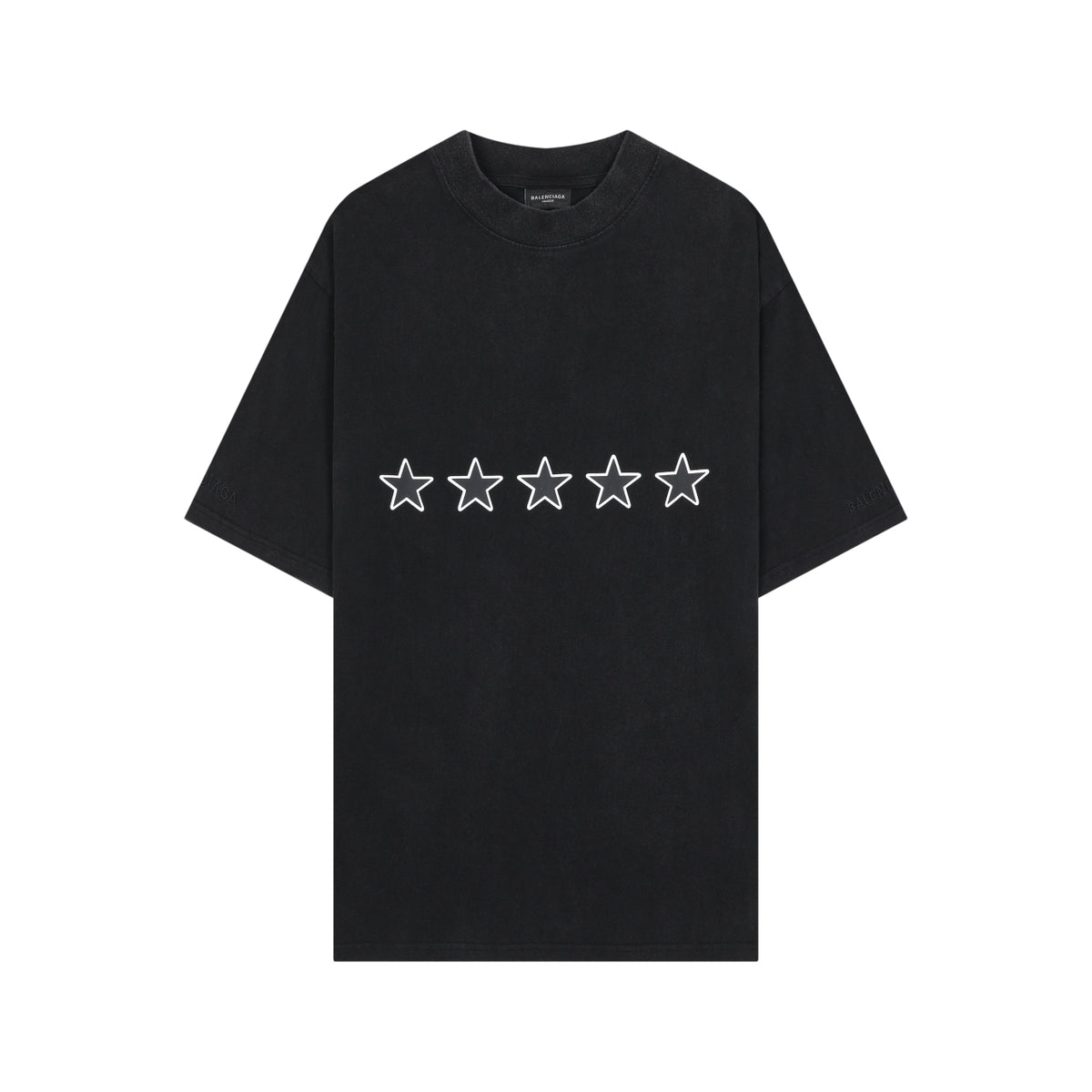 Balenciaga star-print embroidered short-sleeved T-shirt